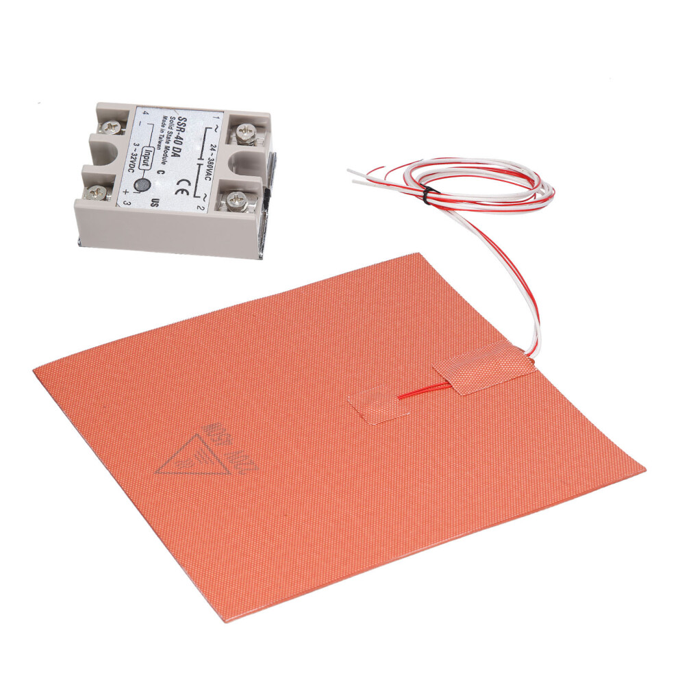 450W Silicone Heater Pad For Voron 3D Printer 250X250mm With Ssr-40 Da Relay 8341333224421