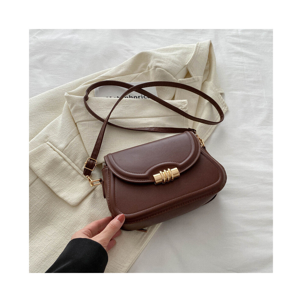 (Coffee) Fashionable Womens Everyday Small Shoulder Bag With Trendy Aesthetic Unique Style And-image-OPC-PJBWS62-NEW