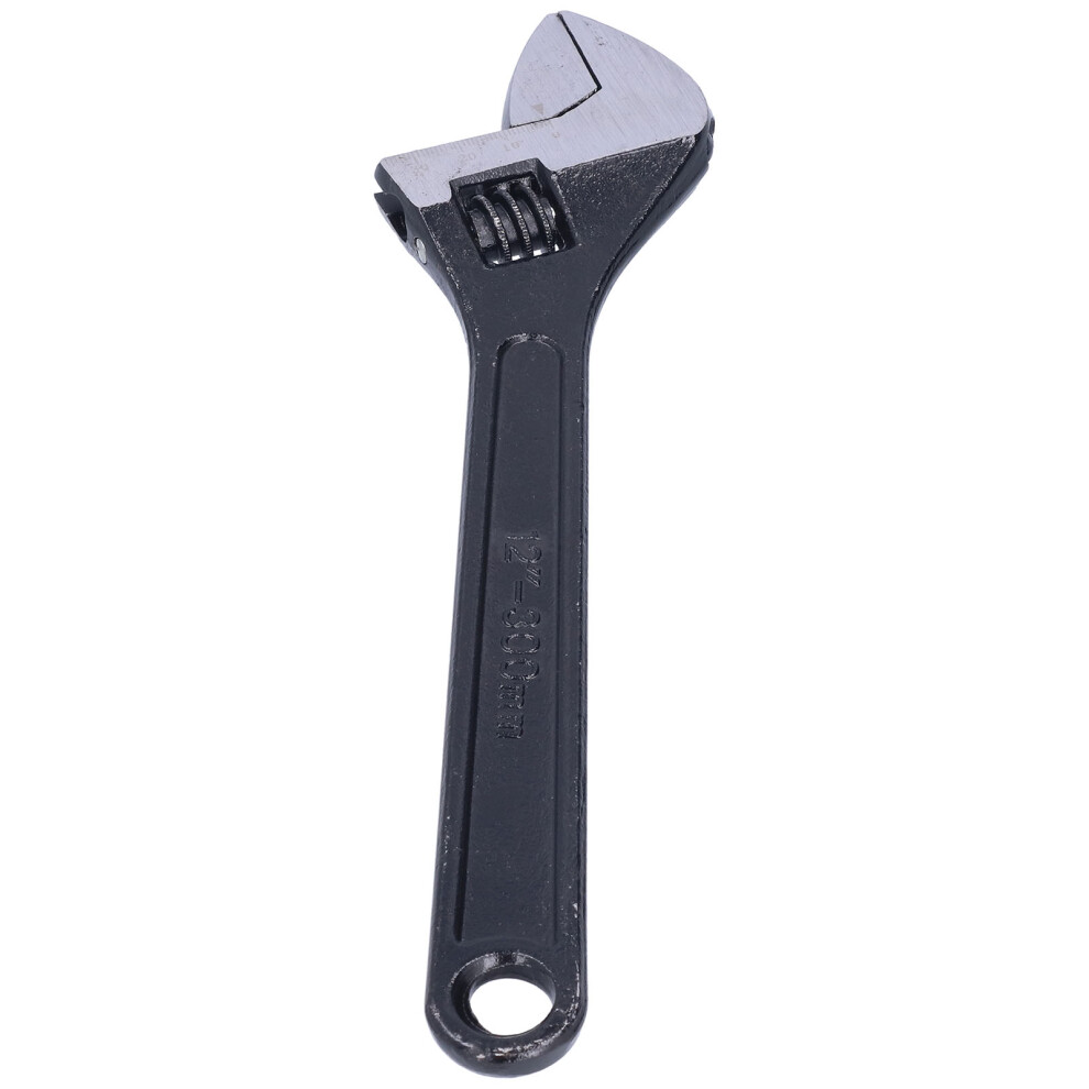 12In Adjustable Wrench Ergonomic Open End Spanner 45# Steel Tool 9361333229546