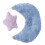Cuscino modellante in cotone per neonati blu pietra 9