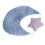 Cuscino modellante in cotone per neonati blu pietra 15