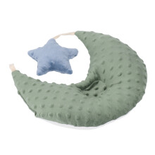 Cuscino di modellazione per neonati in cotone verde turchese