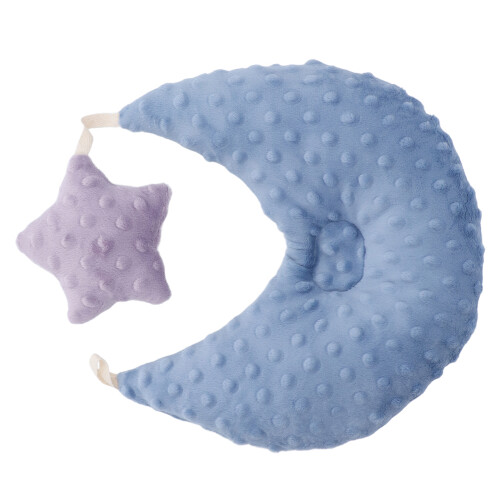 Cuscino modellante in cotone per neonati blu pietra 1