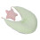 Cuscino modellante per neonati in cotone verde chiaro 14