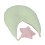 Cuscino modellante per neonati in cotone verde chiaro 12