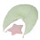 Cuscino modellante per neonati in cotone verde chiaro 10