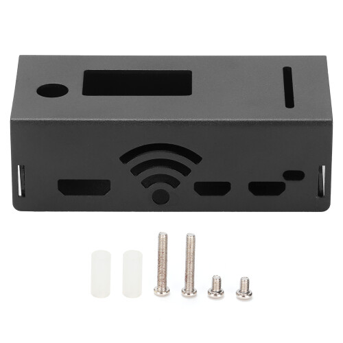 Custodia per hotspot RPi Shell in lega di alluminio trasparente 1