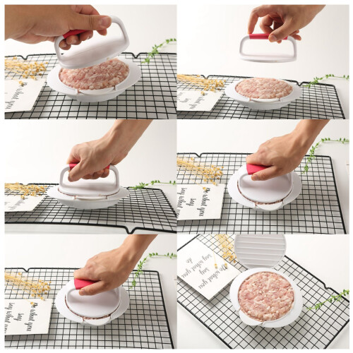 Stampo antiaderente per hamburger in ABS 223 g / 7,9 oz