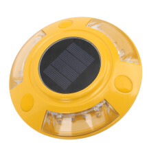 Solar Driveway Marker Light IP68 Waterproof Aluminum Alloy 12 LEDs Blue