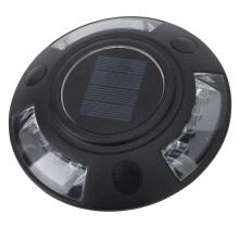 Aluminum Alloy Solar Road Stud Light, Waterproof, 12 LED, White