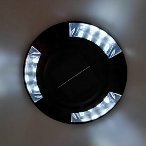 Aluminum Alloy Solar Road Stud Light, Waterproof, 12 LED, White 2