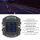IP68 Waterproof Solar Dock Light 12 LEDs Aluminum Alloy Black 4
