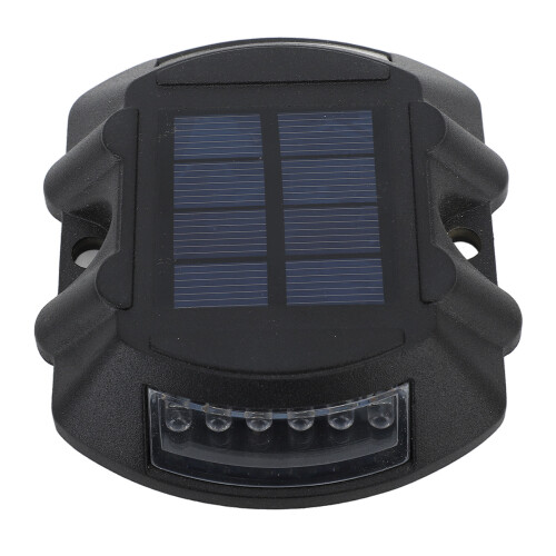 IP68 Waterproof Solar Dock Light 12 LEDs Aluminum Alloy Black