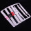Durable Rhinestone License Plate Frame Kit Easy Install Weatherproof 11