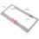 Durable Rhinestone License Plate Frame Kit Easy Install Weatherproof 7
