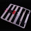Durable Rhinestone License Plate Frame Kit Easy Install Weatherproof 6