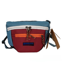 (Red) Patagonia Solid Color Letter Embroidered Single Shoulder Crossbody Bag Outdoor