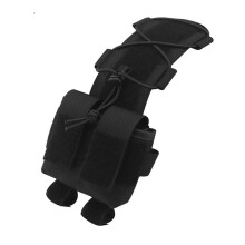Tactical Helmet Battery Case MK2 Helmet Rear Hanging Battery Pouch Airsoft Military Helmet Counterweight Pack Hunting Accessory (Color : BK)