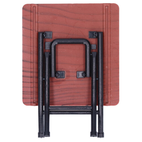 1:12 Table et tabouret pliants pour maison de poupée 7x7/4x2.9 cm 2