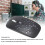 Mouse con guscio elegante 450 mAh Nero 800/1200/1600 DPI 3