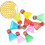Badminton Training Nylon Shuttlecocks 10 Pcs Rainbow 2
