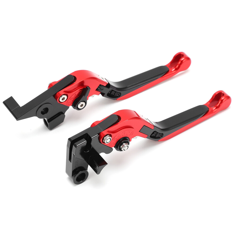 Adjustable Cnc Aluminium Motorcycle Brake Clutch Levers For Yamaha Xj6 Diversion 2009Â2015, Red 6941333236459