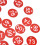 50 pezzi di etichette per arnia numerate rosse da 3,5 cm tag ABS 4 mm 9