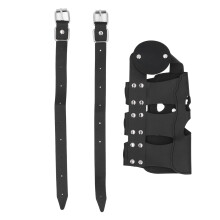 Motorcycle Cup Holder PU Leather Skeleton Wrap