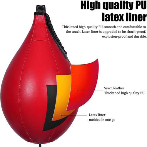 Boxing Ball Leather Training Suspension Swivel Speed Ball A2 1