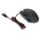Mouse ottico cablato ergonomico RGB da 3200 DPI nero 1