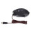 Mouse ottico cablato ergonomico RGB da 3200 DPI nero 16