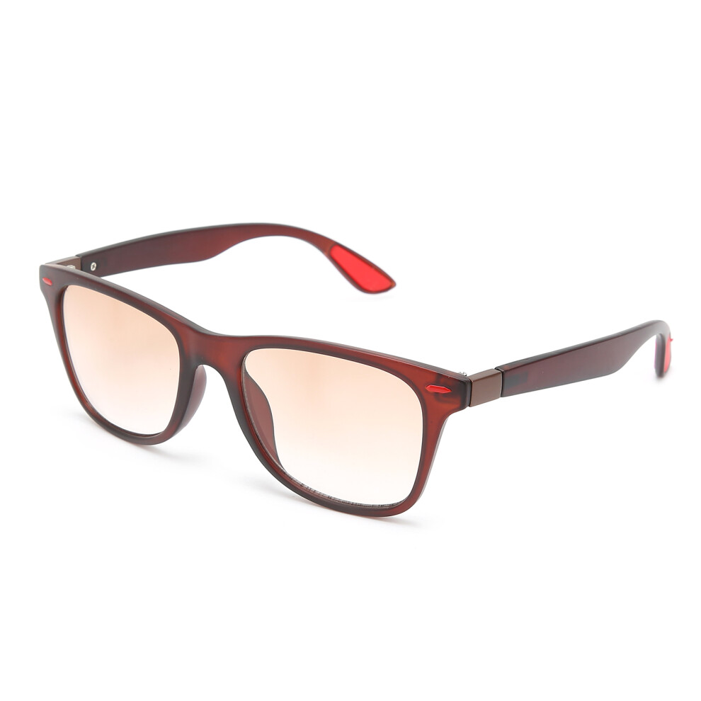 Unisex Blue Light Blocking Reading Glasses +250, Sand Tea Red