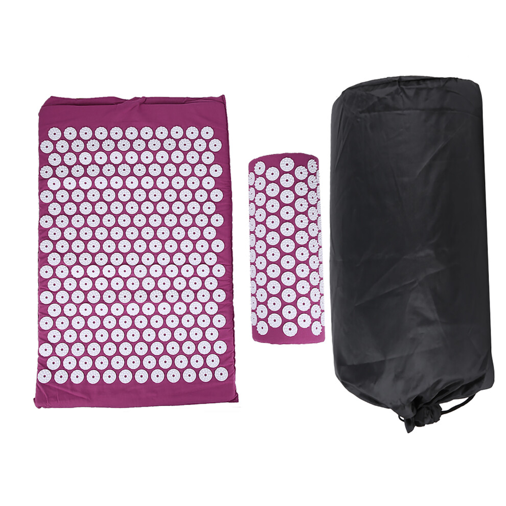 Acupressure Mat Pillow Set Acupuncture Massage