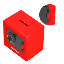 Cap SimSafe rouge : Boîte à pièces 9,4 x 9,4 x 4,5 cm