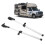 2pcs RV Window Support Rod 310‑435mm Telescopic 11