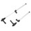 2pcs RV Window Support Rod 310‑435mm Telescopic 5