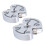 2Pcs Aluminum Hex Clamping Hub 5mm Center Hole M4 Thread Durable 2