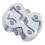 2Pcs Aluminum Hex Clamping Hub 5mm Center Hole M4 Thread Durable 15