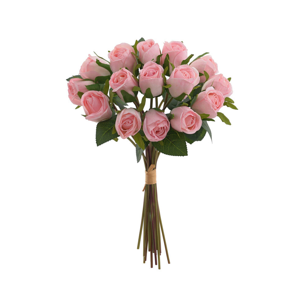 (Pink) Bouquet Rose Faux With Silk Fabric For Wedding Decor Outdoor And Celebrations-image-OPC-PJBXTZM-NEW