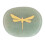 Thumb Worry Stone Nature Crystal Gold Dragonfly 1