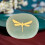Thumb Worry Stone Nature Crystal Gold Dragonfly 13