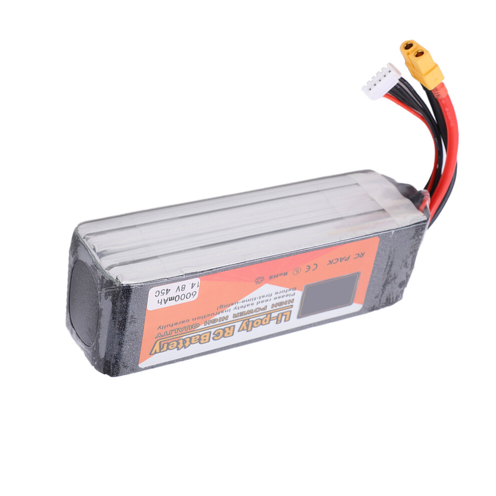 14.8V 6000Mah Lipo Battery 45C 142X45x39mm Xt60 For Drone/Car 4911333251099