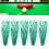 6pcs Green Billiards Mesh Pockets Nylon Net Bag 10