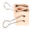Pinces à reliure Spec 5, cuir et acier inoxydable 10