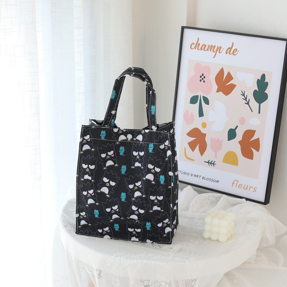 (Black XO, Small) Cute Pochacco Print Waterproof Handheld Bag For Toiletries Essentials Daily And-image-OPC-PJBY5T7-NEW