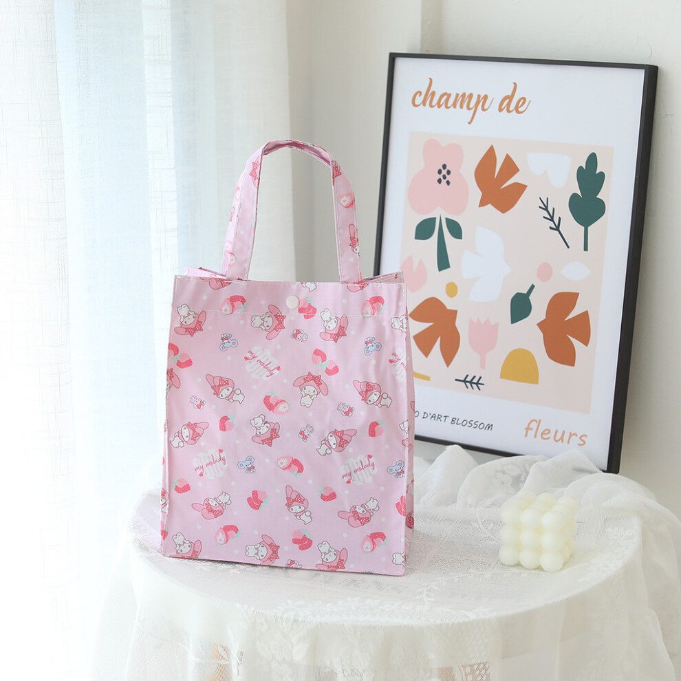 (Colorful Flowers, Small) Cute Pochacco Print Waterproof Handheld Bag For Toiletries Essentials Daily And-image-OPC-PJBY5TJ-NEW