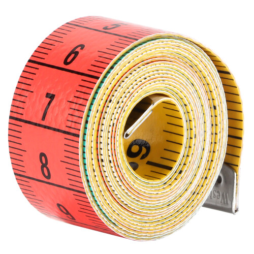 Mètre ruban souple à boucle dissimulée colorée 1 pièce 1