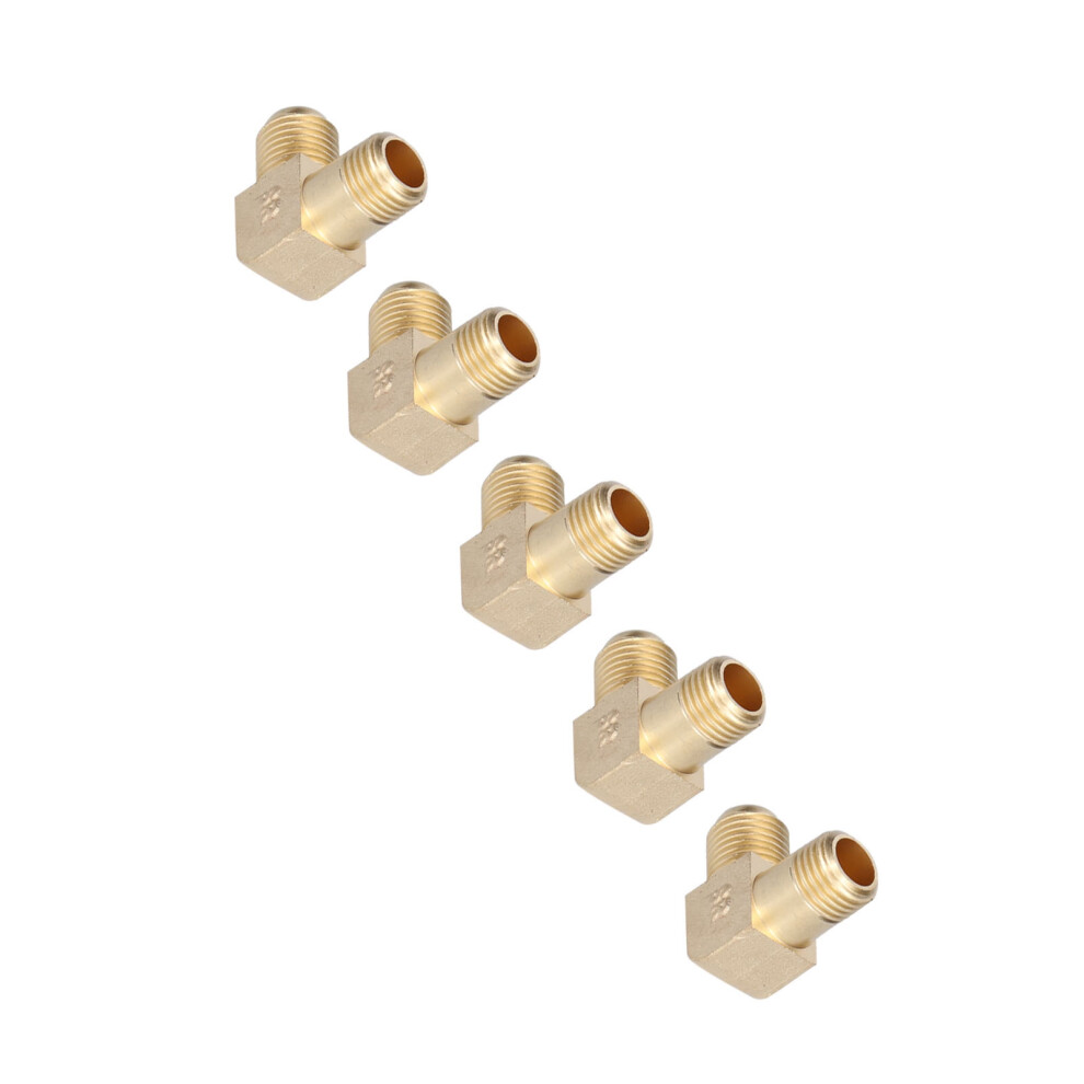 5Pcs Brass Pneumatic Elbows 1/4 X 1/4 For Air Compressors & Pumps 8041333253635