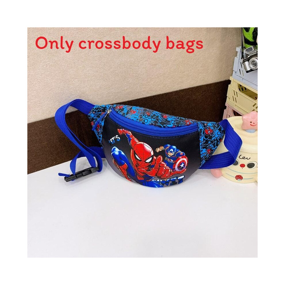 (Navy SpiderMan) Nylon Kids Waist Pack With Cartoon Print Design For And School Play-image-OPC-PJBY77K-NEW