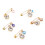 Broche turque à yeux bleus faite à la main, 5 pièces 15